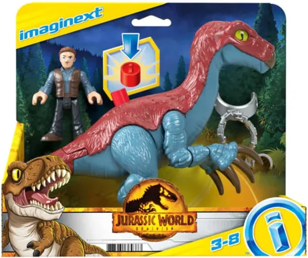Figura mattel jurassic world therizinosaurus