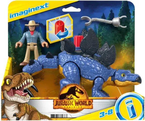 Figura mattel jurassic world stegosaurus