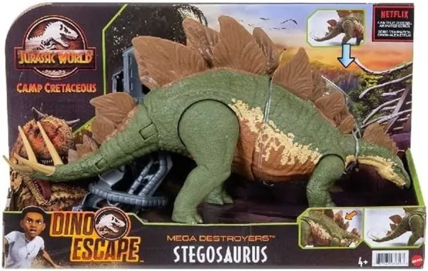 Figura mattel jurassic world dino escape stegosaurus