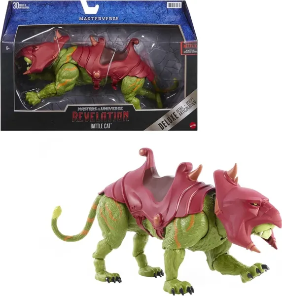 Figura mattel masters of the universe revelation masterverse battle cat