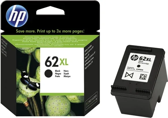 CARTUCHO NEGRO HP 62XL (C2P05AE)