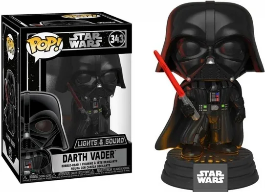 Funko pop star wars darth vader electronico luz