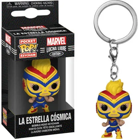 Funko pop keychain llavero marvel luchadores capitana marvel 53894