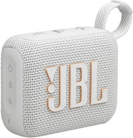 Altavoz con Bluetooth JBL GO 4/ 4.2W/ 1.0/ Blanco