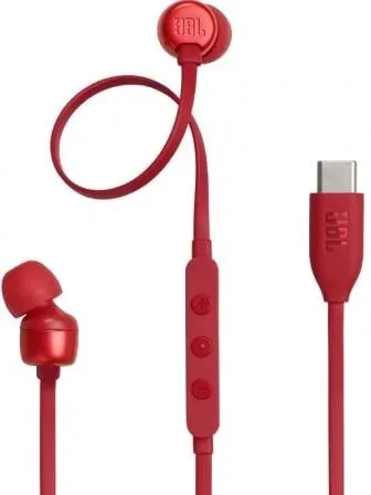 Auriculares Intrauditivos JBL Tune 310C/ con Micrófono/ Rojos
