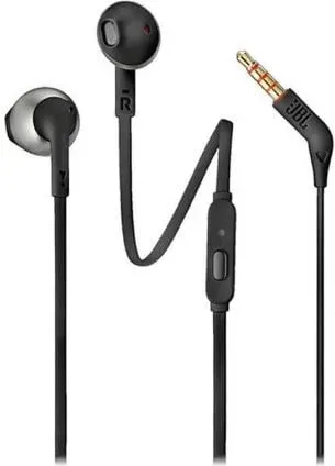 Auriculares Intrauditivos JBL Tune 205/ con Micrófono/ Jack 3.5/ Negros