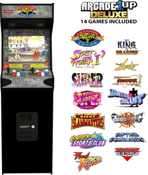 Maquina arcade arcade1up street fighter deluxe arcade