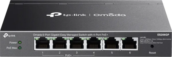 TP-Link ES206GP Switch 4xGb PoE+ 2xGb 65W Desktop