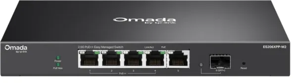 Switch Omada Tp-Link Es206Xpp-M2 5 Port 2,5GB 1 10Gbe Sfp+