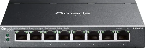 TP-Link ES208GP Switch 8xGbE PoE+ Acero Desktop