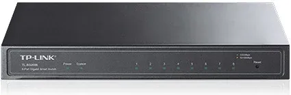 TP-LINK TL-SG2008 Gestionado Gigabit Ethernet (10/100/1000) Negro