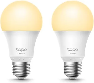 Bombilla Inteligente TP-Link Tapo L510E/ Casquillo E27/ 8.7W/ 806 Lúmenes/ 2700K/ Pack 2