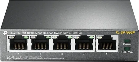 Switch TP-Link TL-SF1005P 5 Puertos/ RJ-45 10/100 PoE