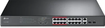 TP-LINK TL-SL1218MP No administrado Gigabit Ethernet (10/100/1000) Energía sobre Ethernet (PoE) Negro