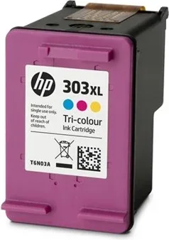 Cartucho tinta hp original 303xl t6n03ae tricolor cian magenta amarillo