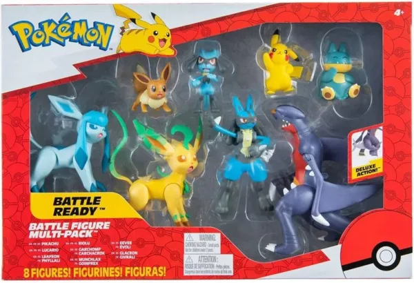 Pack de 8 figuras pokemon batalla region sinnoh