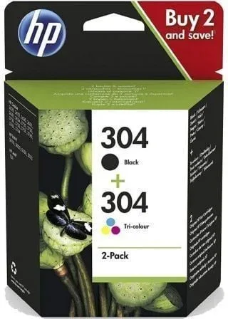 Cartucho de Tinta Original HP nº304 Multipack/ Negro/ Tricolor