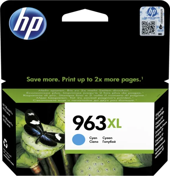 Cartucho tinta hp 963xl 3ja27ae cian 23.25ml 1600 paginas
