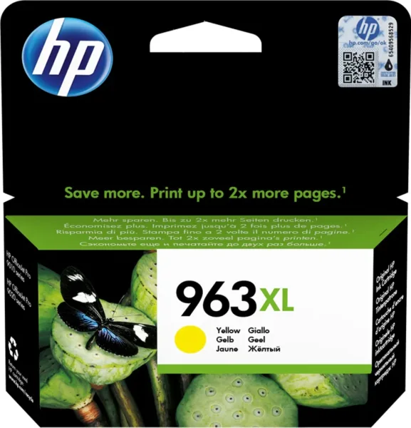 Cartucho tinta hp 963xl 3ja29ae amarillo 23.25ml 1600 paginas