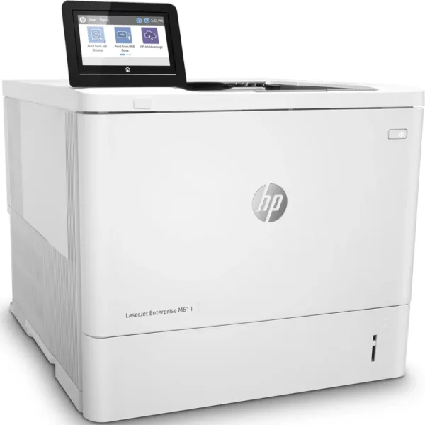 Impresora Láser Monocromo HP Laserjet Enterprise M611DN Dúplex/ Blanca