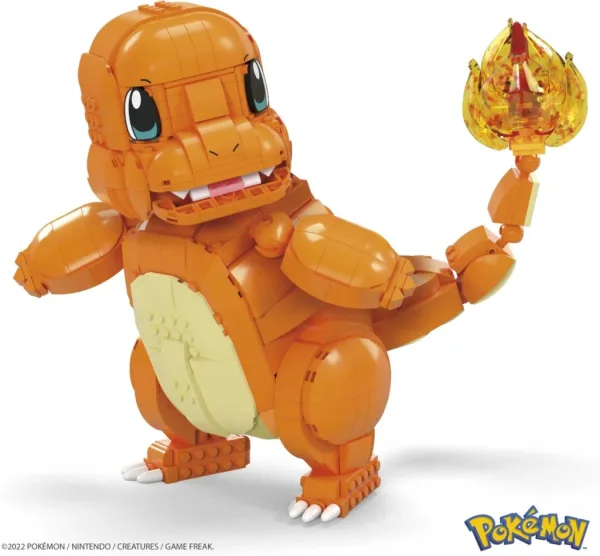 Figura mattel mega construx pokemon jumbo charmander 730 pcs