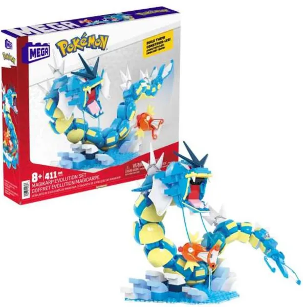 Magikarp evolution set mega construx 411 piezas pokemon