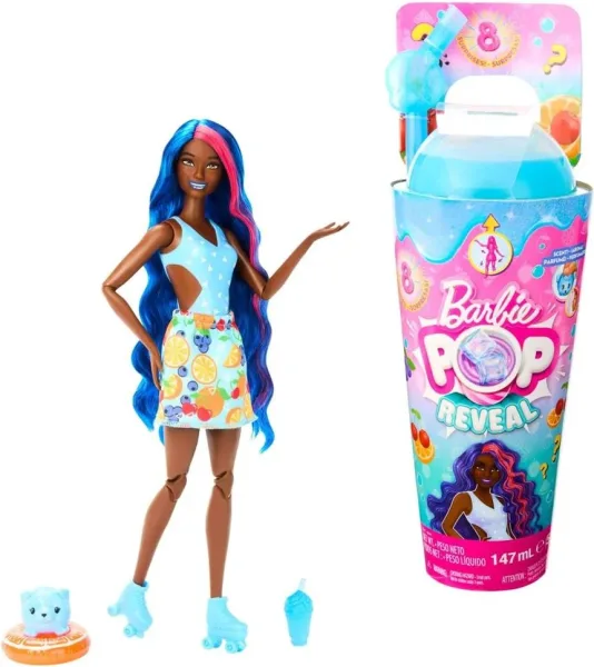 Muñeca barbie pop reveal mattel aroma de frutas ponche de frutas