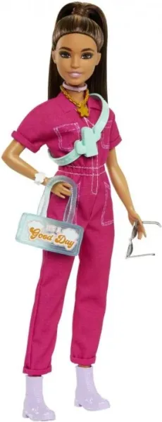 Muñeca barbie mattel mono rosa