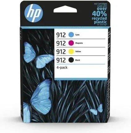 Cartucho de Tinta Original HP nº912 Multipack/ Negro/ Magenta/ Cian/ Amarillo
