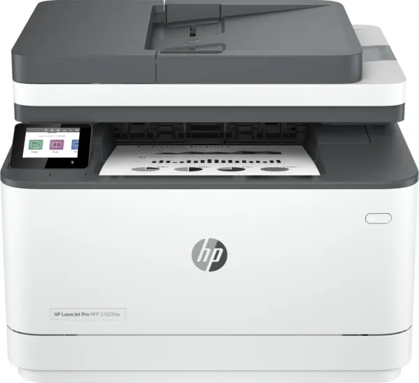 Multifunción Láser Monocromo HP Laserjet Pro 3102FDW WiFi/ Fax/ Dúplex/ Blanca