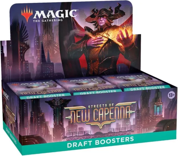 Juego de cartas wizards of the coast magic the gathering streets of new capenna caja de sobres draft (36) inglés