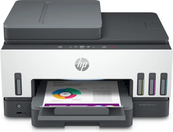 Multifunción Recargable HP Smart Tank 7605 WiFi/ Fax/ Dúplex/ Blanca