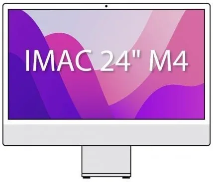 Apple iMac 24" Retina 4,5K / M4 8-Core CPU/ 16Gb/ 256Gb SSD/ 8-Core GPU/ Plata