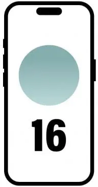Smartphone Apple iPhone 16 128GB/ 6.1"/ 5G/ Verde Azulado