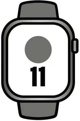Apple Watch Series 11/ GPS/ Cellular/ 46mm/ Titanio Natural/ Correa Deportiva Gris Piedra M/L