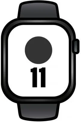 Apple Watch Series 11/ GPS/ Cellular/ 46mm/ Titanio Negro Pizarra/ Correa Deportiva Negro Pizarra (M/L)