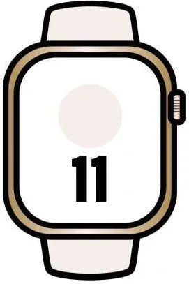 Apple Watch Series 11/ GPS/ Cellular/ 46mm/ Titanio Dorado/ Correa Deportiva Rosa Rubor M/L