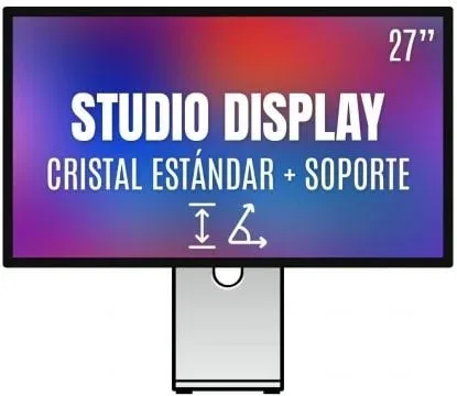 Apple Studio Display 27"/ Cristal Estándar / Soporte con altura e inclinación ajustable