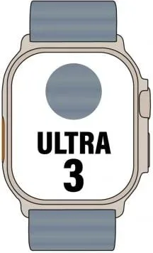 Apple Watch Ultra 3 GPS/ Cellular 49mm Caja de Titanio Natural/ Correa Ocean Azul Naútico