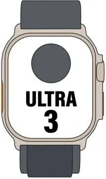 Apple Watch Ultra 3/ GPS/ Cellular/ 49mm/ Caja Titanio Negro/ Correa Loop Alpine Negra L
