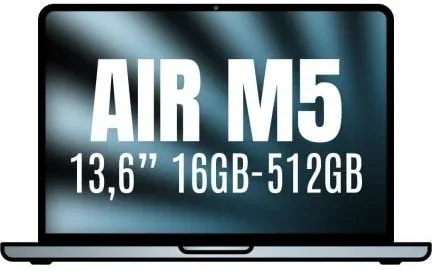 Apple Macbook Air 13,6"/ M5 10-Core CPU/ 16GB/ 512GB SSD/ 8-Core GPU/ Azul