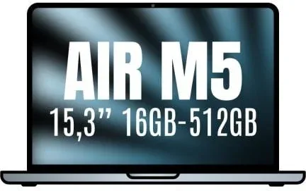 Apple Macbook Air 15,3"/ M5 10-Core CPU/ 16GB/ 512GB SSD/ 10-Core GPU/ Azul