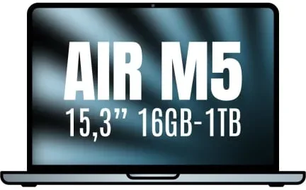 Apple Macbook Air 15,3"/ M5 10-Core CPU/ 16GB/ 1TB SSD/ 10-Core GPU/ Azul
