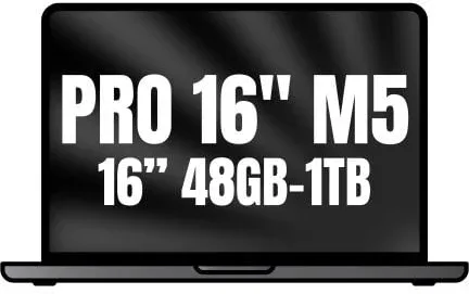 Apple Macbook Pro 16"/ M5 Pro 18-Core CPU/ 48GB/ 1TB SSD/ 20-Core GPU/ Negro Espacial