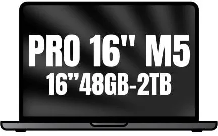 Apple Macbook Pro 16"/ M5 Max 18-Core CPU/ 48GB/ 2TB SSD/ 40-Core GPU/ Negro Espacial