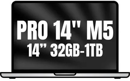 Apple Macbook Pro 14"/ M5 10-Core CPU/ 32GB/ 1TB SSD/ 10-Core GPU/ Plata
