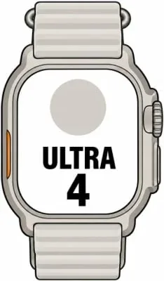 Apple Watch Ultra 4/ GPS/ 49mm/ Caja de Titanio Natural/ Correa Ocean Gris Translúcido