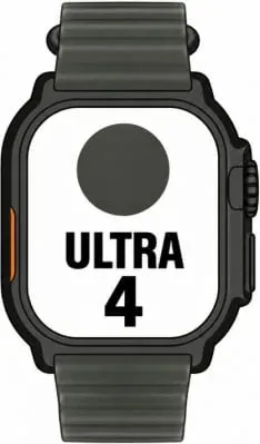 Apple Watch Ultra 4/ GPS/ 49mm/ Caja de Titanio Negro/ Correa Ocean Negro Translucido