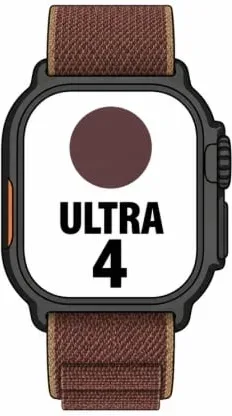 Apple Watch Ultra 4/ GPS/ 49mm/ Caja de Titanio Negro/ Correa Loop Alpine Burdeos M