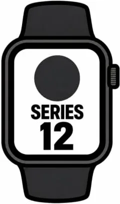 Apple Watch Series 12/ GPS/ 46mm/ Negro/ Correa Deportiva Negra (S/M)